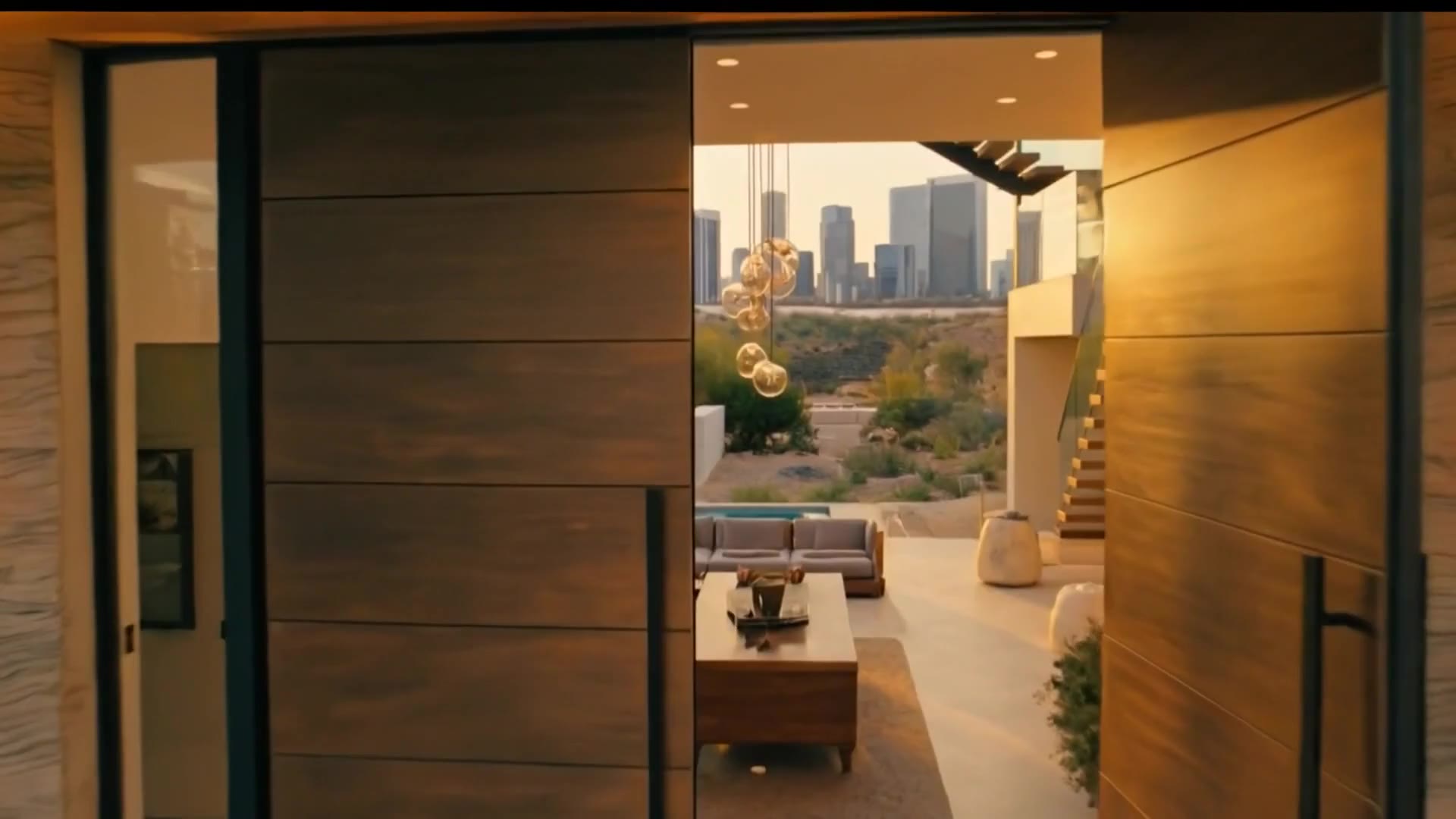 The Foyer — Double-height · floating stair